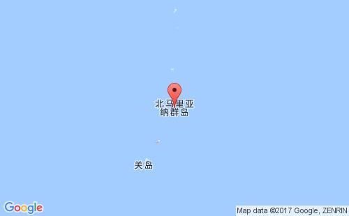 北馬里亞納群島港口地圖